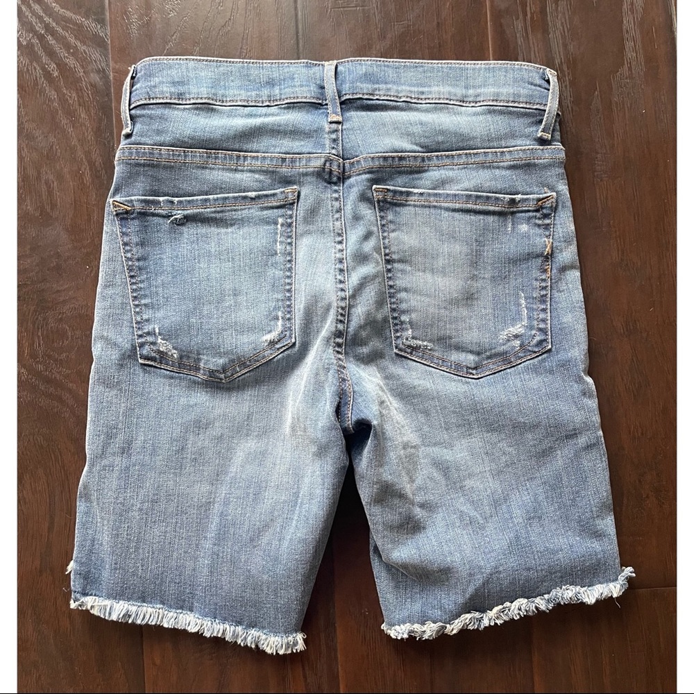 Bermuda High Rise Jean Shorts - Picture 3 of 3